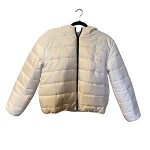 Cream/off white bomber puffer coat #nbw wild fable